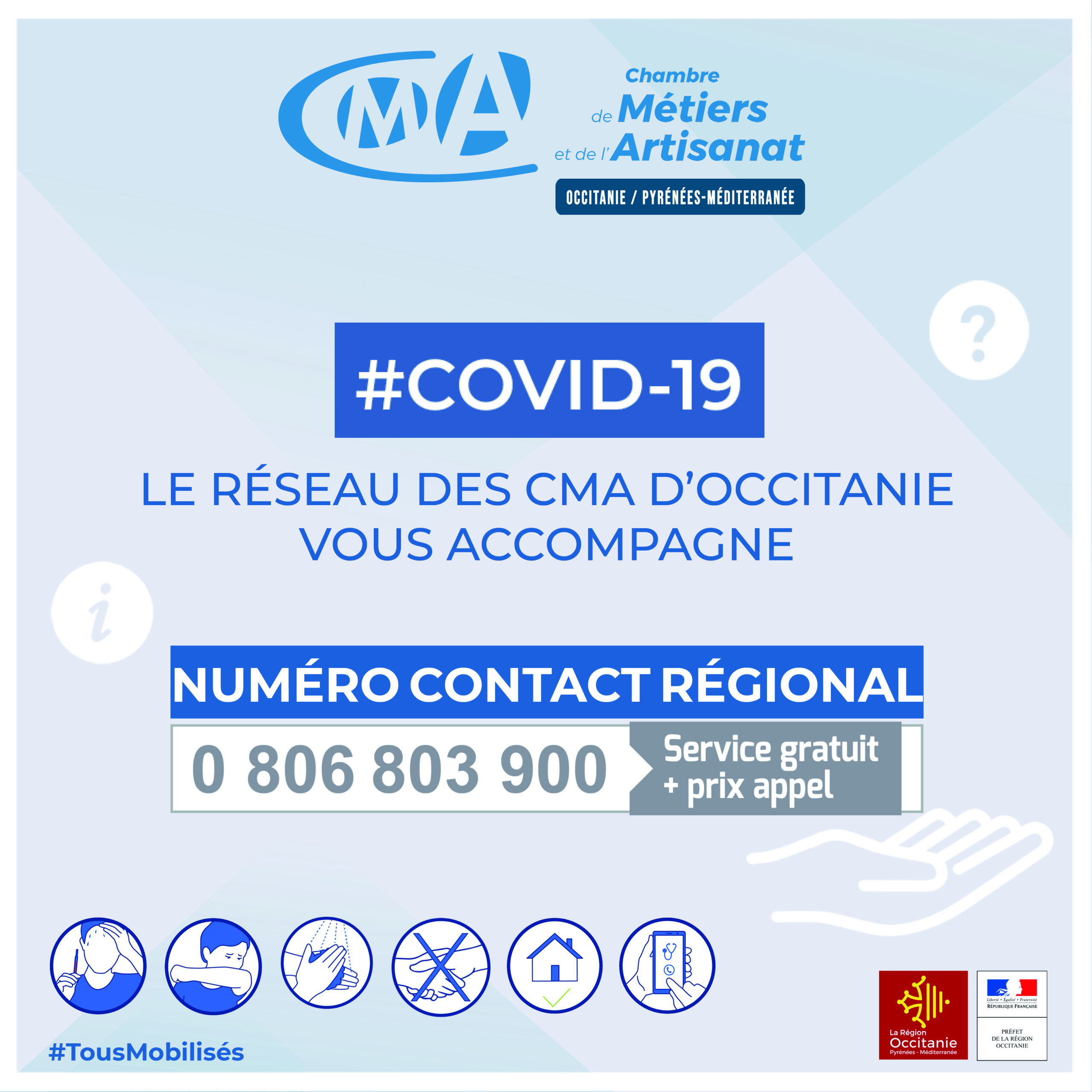Numéro contact régional Chambre des Métiers et de l